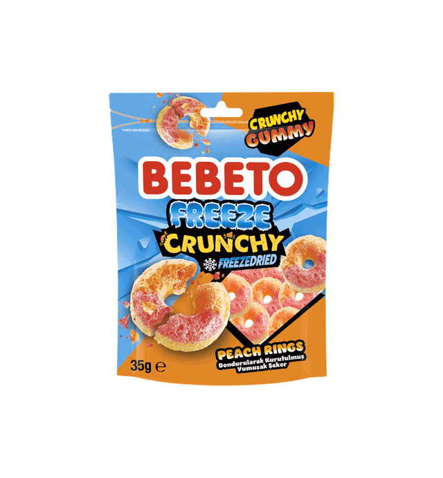 Bebeto Freeze Crunchy Peach Rings
