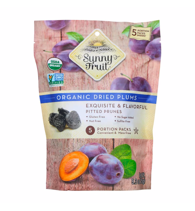 Sunny Fruit Organic Dried Plums