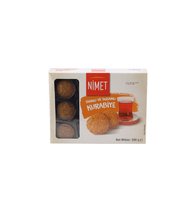 NİMET KURABİYE TAHİNLİ SUSAMLI 500G