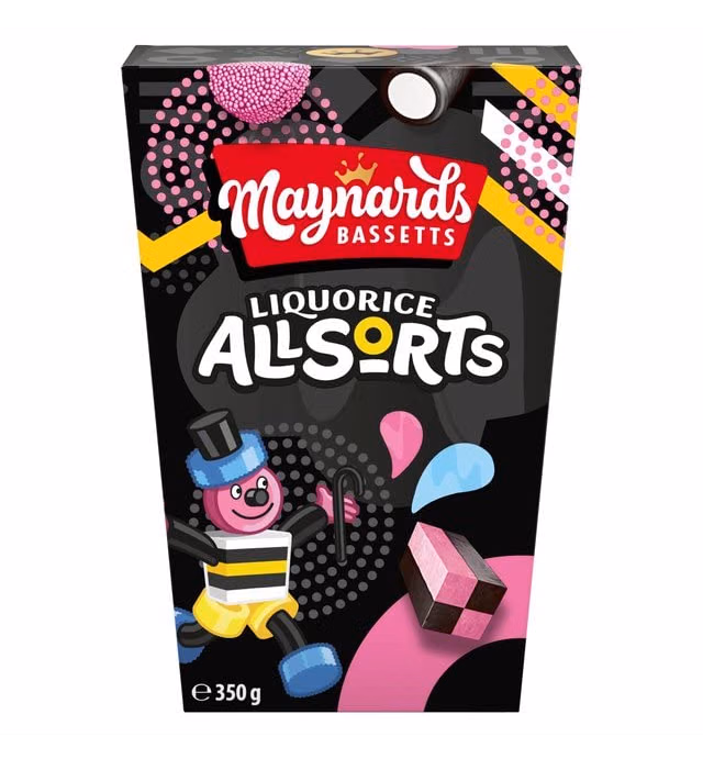 Maynards Bassetts Liquorice Allsorts Carton 350g