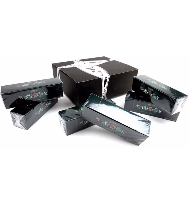 After Eight Mint Chocolate Thins, 10.5 oz Jumbo Boxes in a BlackTie Box (Pack of 6)