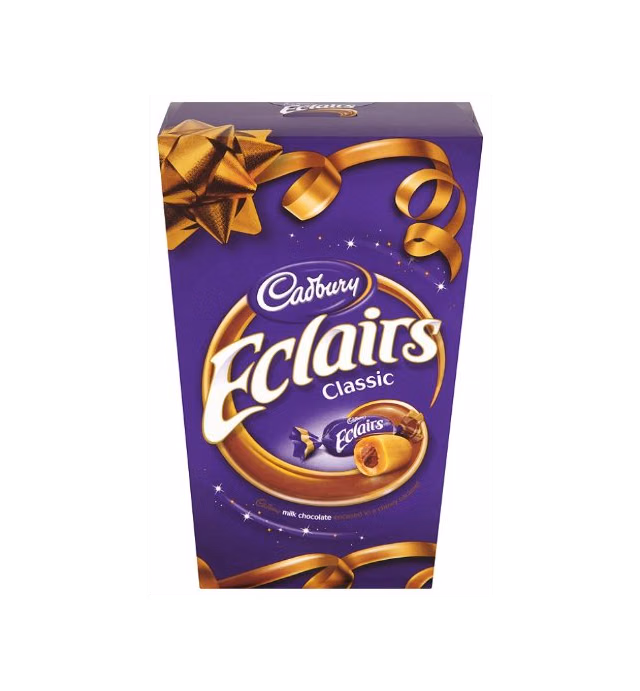 Cadbury Chocolate Eclairs Carton Cadbury Chocolate Eclairs Carton Imported From The UK England The Very Best Of British Chocolate Candy Eclairs Smooth Centre Chocolate Encased In Chewy Golden Caramel