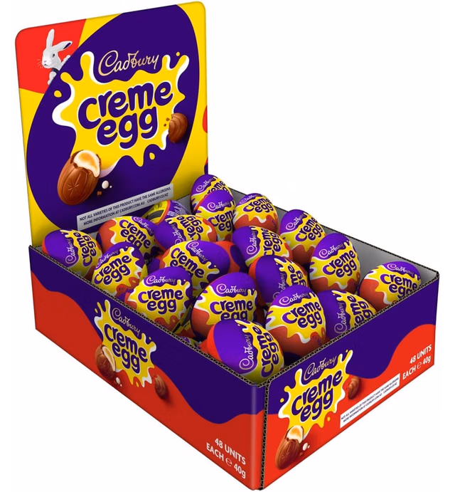 Cadbury Creme Egg - 1.41oz (40g) (Pack of 48)