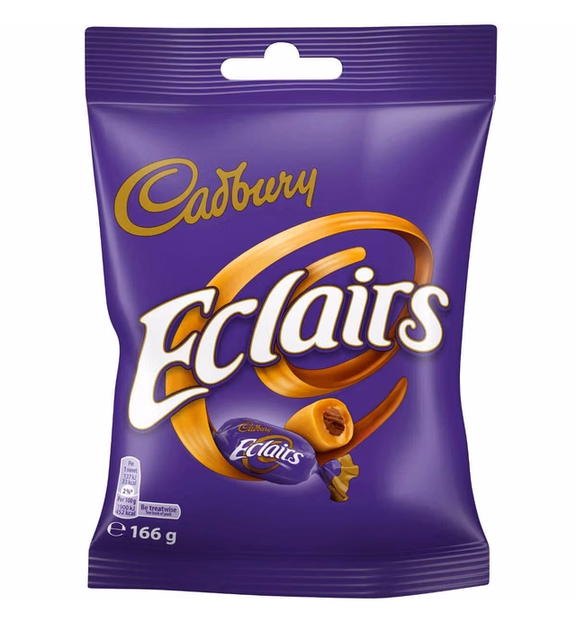 Cadbury Eclairs Classic Milk Chocolate Bag 166g