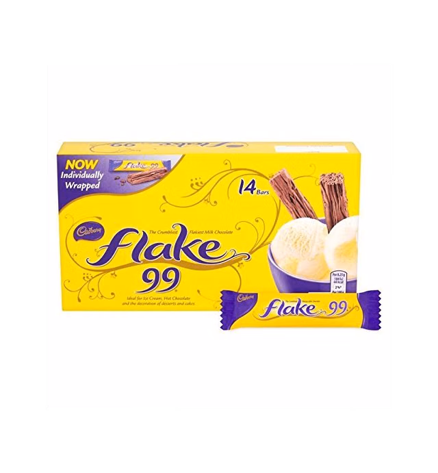 Original Cadbury Flake Pack Imported from the UK England British Chocolate Candy, 114 grams