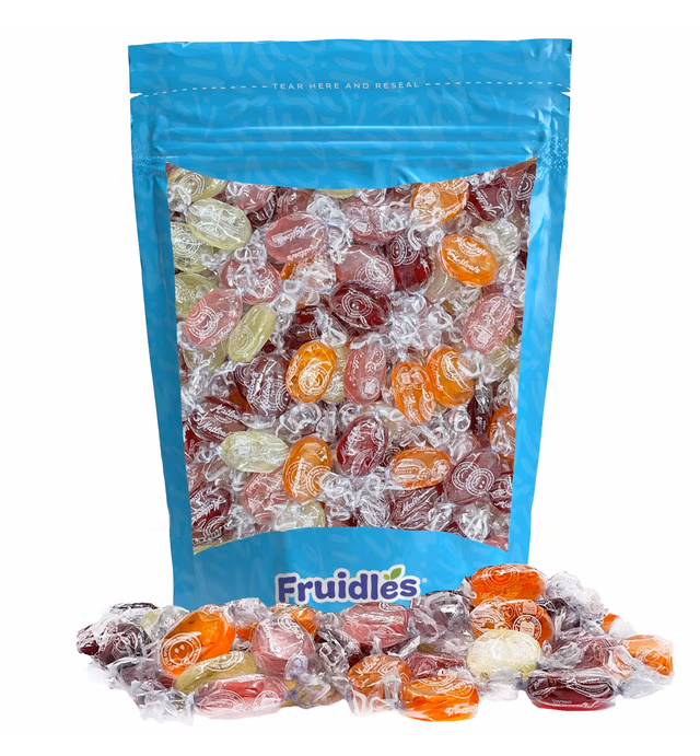 Matlows Crystal Fruit Hard Candy - Fruity Bulk Candies, Individually Wrapped Sweets, Kosher Certified, Bulk Candy(1 Pound Total of 16 Oz)