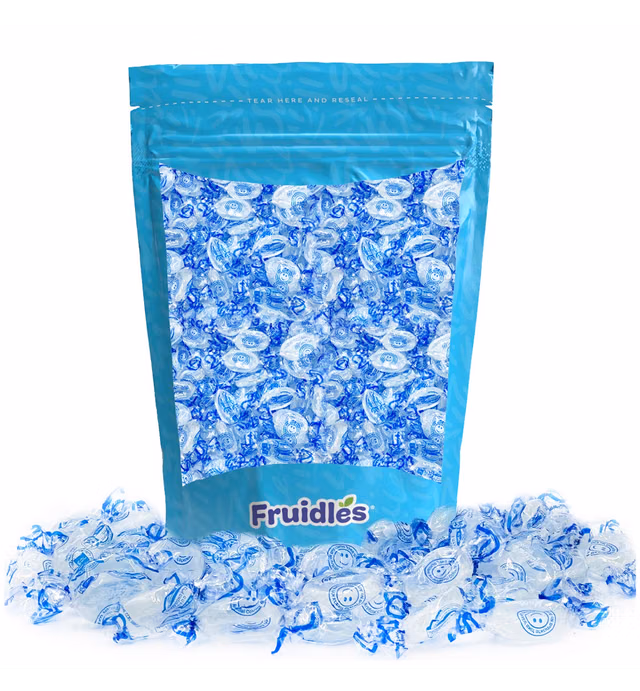 Matlows Crystal Mint Hard Candy - Peppermint Bulk Candies, Individually Wrapped Sweets, Kosher Certified, Bulk Candy (2 Pound Total of 32 Oz)