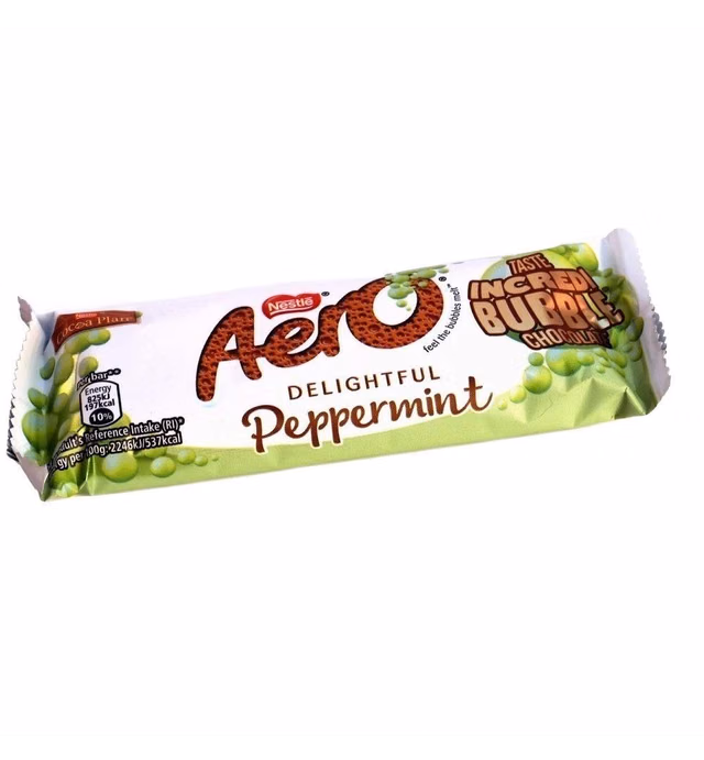 Nestle Aero Mint Chocolate Bar 27g (Pack of 4)