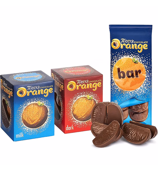 3-Pack Original Holiday Terrys Chocolate Orange Milk Chocolate Box Imported From The UK England - Mothers Day Chocolate