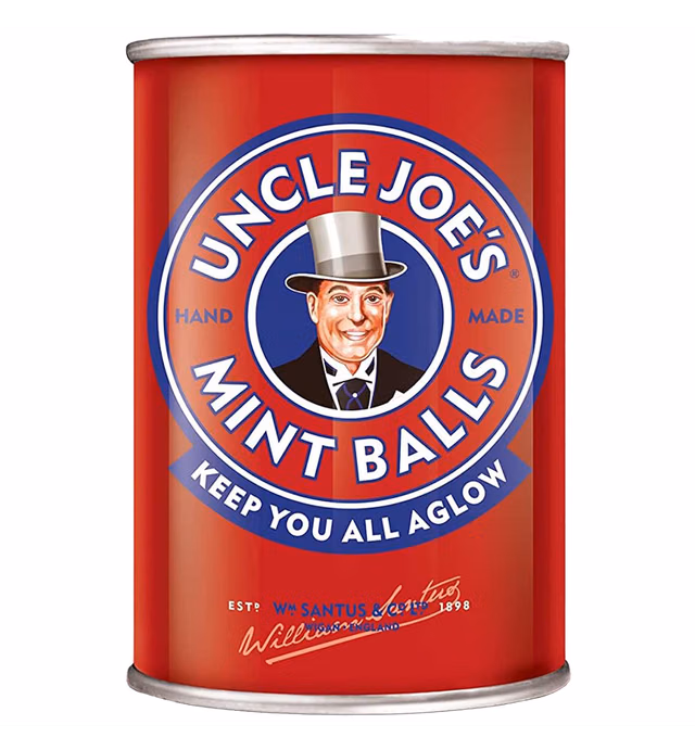 Uncle Joe's Mint Balls | Classic British Confectionery in a 4.23oz (120g) Tin | Refreshing Mint Flavor for a Sweet and Tantalizing Treat