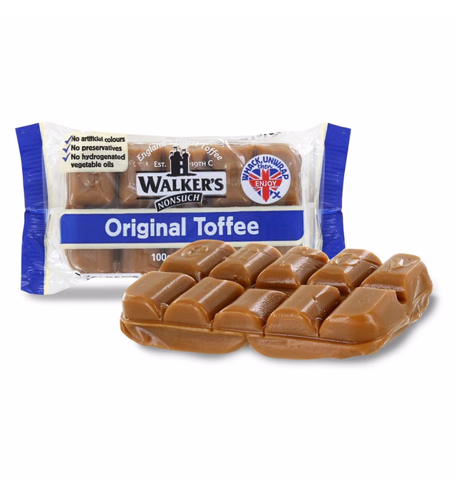 Walkers Nonsuch English Toffee - Original - 100g (12 Count)