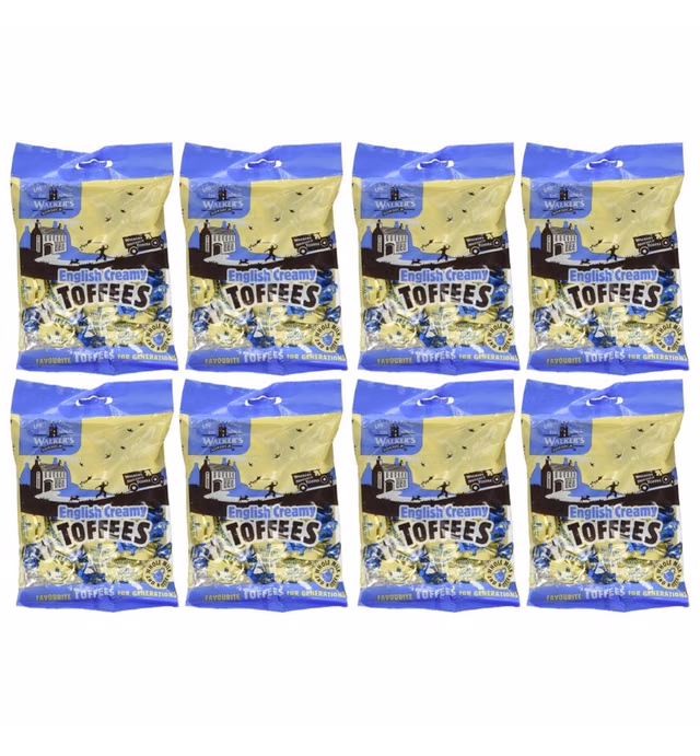 Walkers Nonsuch English Creamy Toffees, 5.3 oz. (Pack of 8)