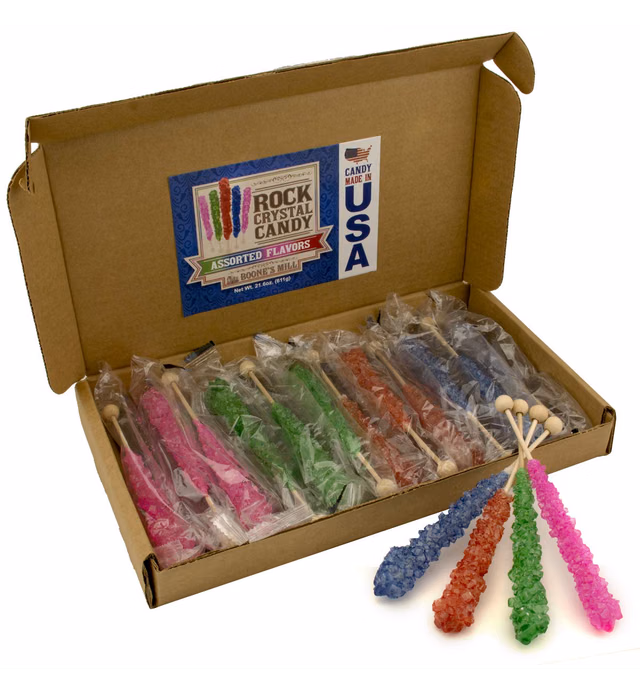 Rock Crystal Candy - Assorted Flavors (Assorted Flavors, 12 Count)