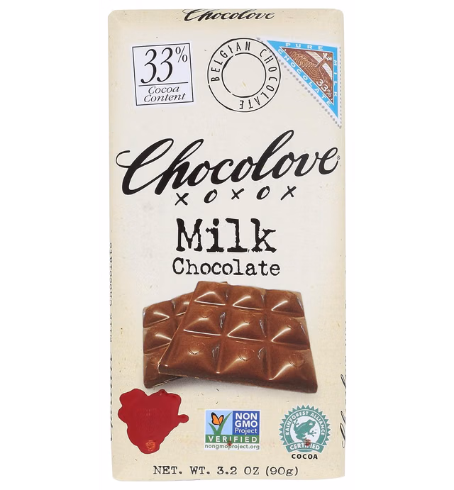 Chocolove, Pure Milk Chocolate, 3.2 oz