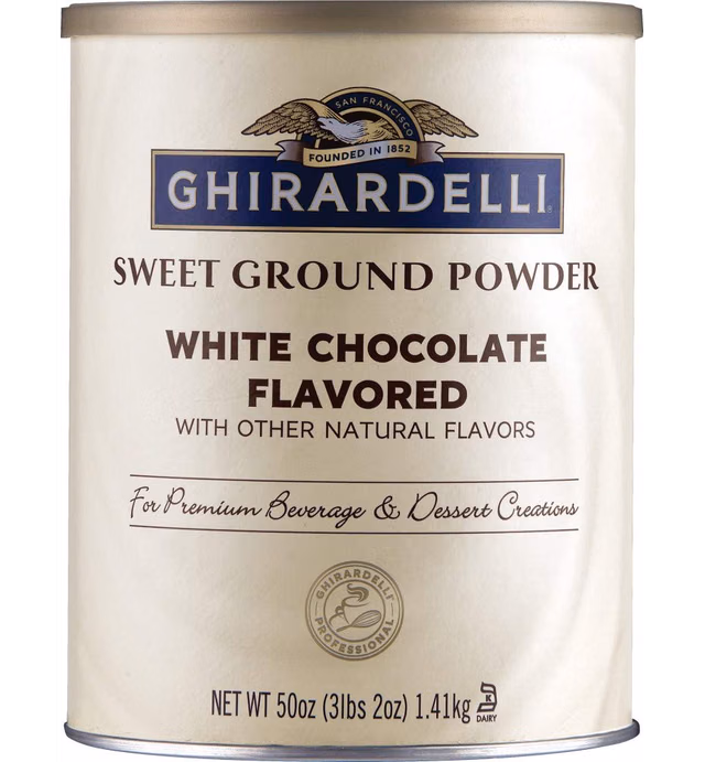 Ghirardelli Sweet Ground White Chocolate Flavor Powder, 3.12 lbs.