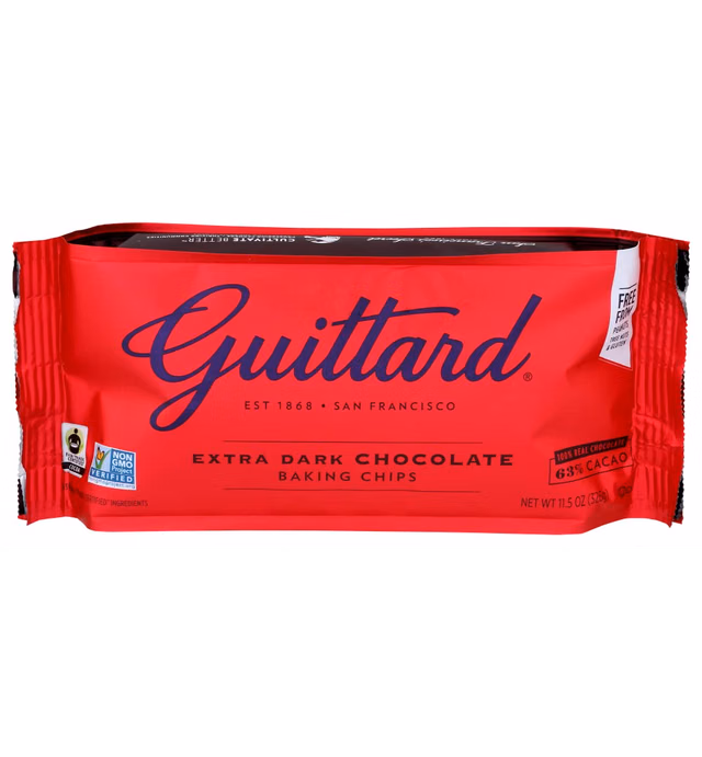 Guittard Baking Chips, 63% Extra Dark Chocolate, 11.5 oz