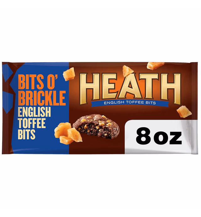 HEATH BITS O' BRICKLE English Toffee Baking Bits Bag, 8 Oz