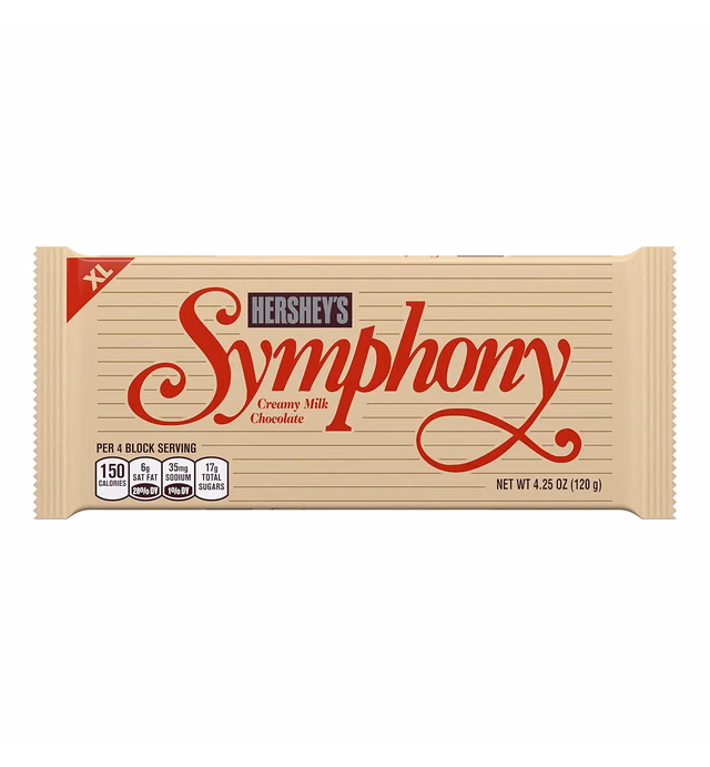 Hershey Company Symphony XL Creamy Milk Chocolate Bar, 4.25 oz