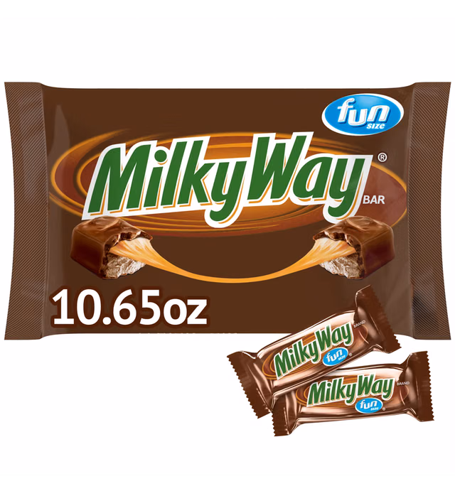 Milky Way Fun Size Milk Chocolate Candy Bars - 10.65oz
