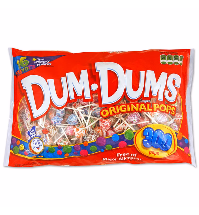 DUM DUMS Lollipops, Variety Flavor Mix, 300 Count (Pack of 1)