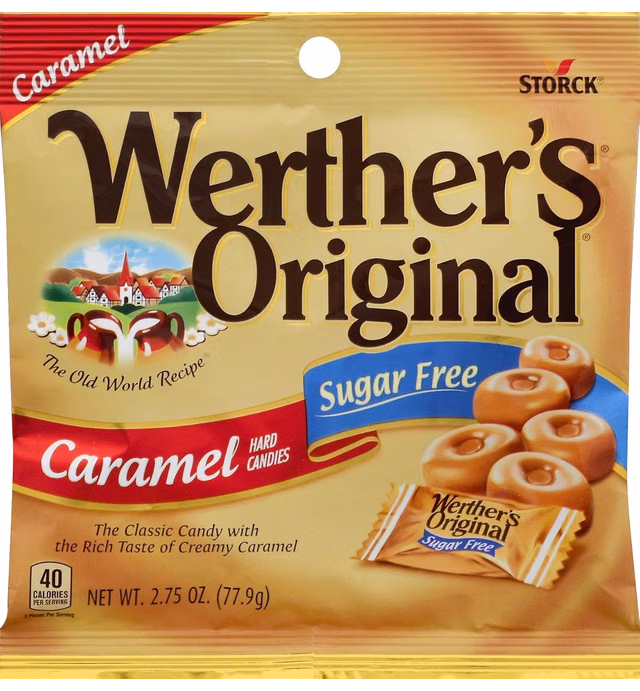 Werther's Original Hard Candy, Sugar-Free, (1) 2.75 oz Bag