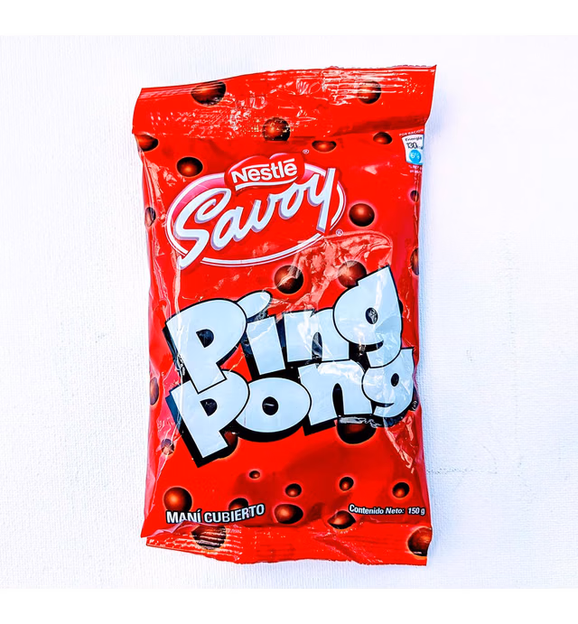 PING PONG CHOCOLATE Savoy (1 Bag of 150gr) From Venezuela