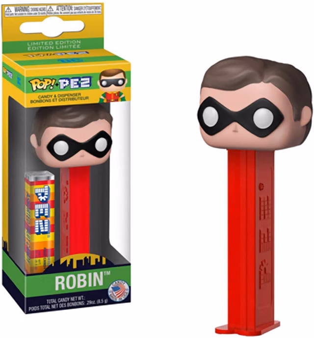 Funko 35991 POP PEZ: Batman 1966 TV - Robin, Multicolor