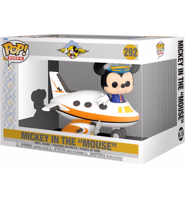 Funko Disney Mickey Mouse One : Walt’s Plane - Pilot Mickey Mouse Pop! Ride: Mickey in The Mouse