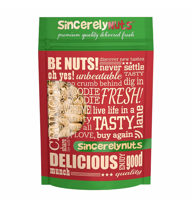 Sincerely Nuts Garlic & Onion Pistachios in Shell - One Lb. Bag | Healthy Snack Food | Great for Cooking | Source of Fiber, Protein, Vitamins & Minerals | Irresistible Gourmet Flavor | Vegan, Kosher