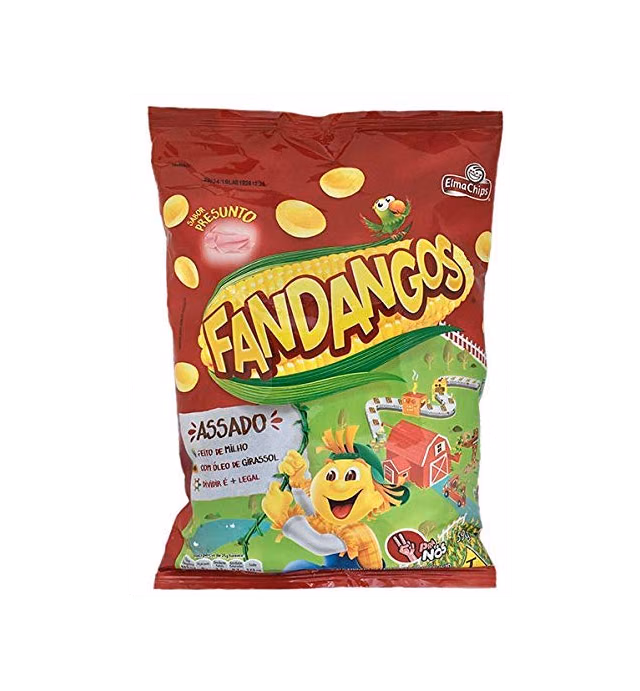 Fandangos Corn Chips Camarao e Caviar Flavor - 144 g (3.55 oz) - Made in Brazil - Salgadinho Elma Chips Flavor Presunto com Ham e Presunto