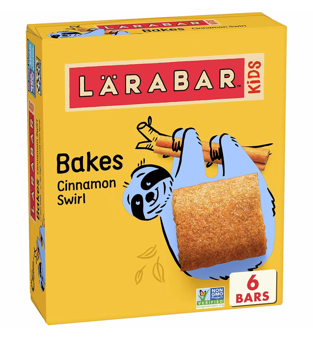 Larabar Kids Cinnamon Swirl Gluten Free Bars, 0.96 oz bars, 6 ct
