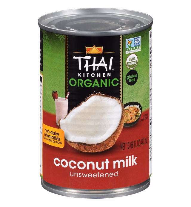 Thai Kitchen Organic Unsweetened Coconut Milk, 13.66 fl oz (Pack of 12)