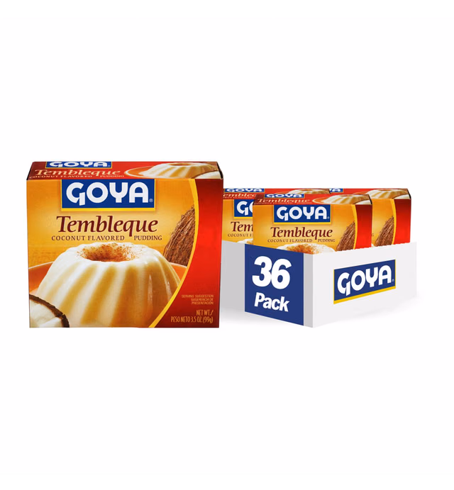 Goya Foods Tembleque Coconut Flavored Pudding, 3.5 Ounce (Pack of 36)