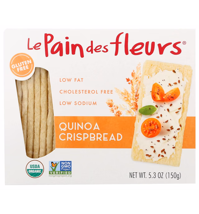 Le Pain Crispbread, 100% Organic, Quinoa, 4.41 Oz - Pack of 6