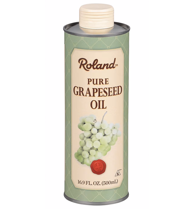 Roland Foods Pure Grapeseed Oil, Specialty Imported Food, 16.9 Fl Oz Can (Pack of 3)