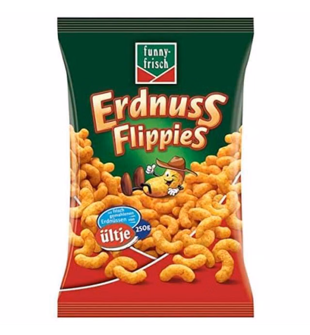 Funny- Frisch Flippies Classic Erdnussflips (Peanut Puffs) Bag 250g