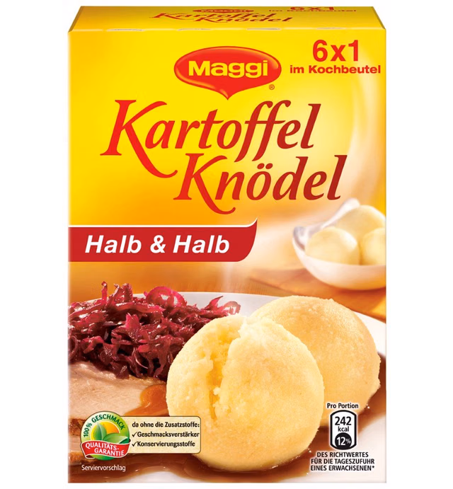 Maggi 6 Potato Dumplings in Cooking Bag