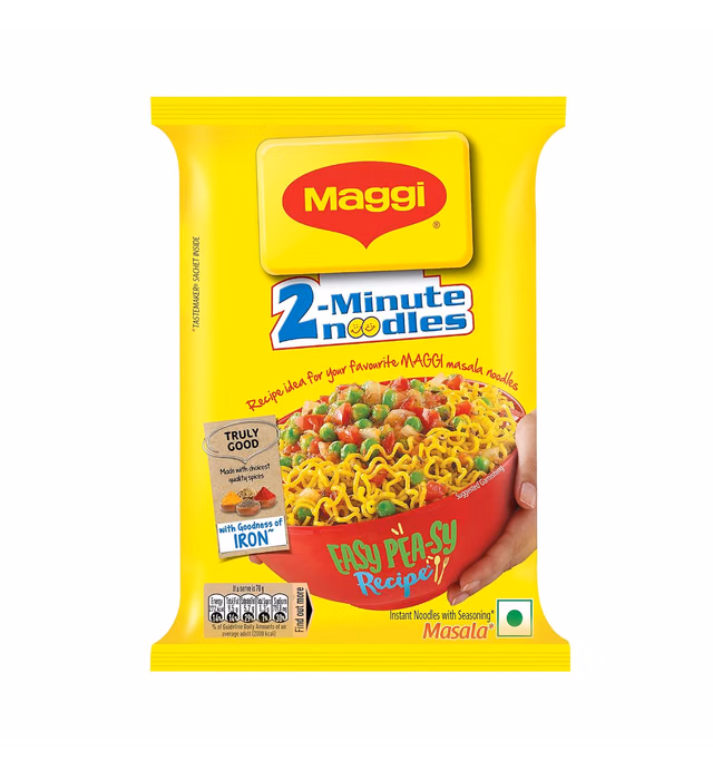 Maggi 2 Minutes Noodles Masala, 70 grams pack (2.46 oz)- 1 pack - Made in India