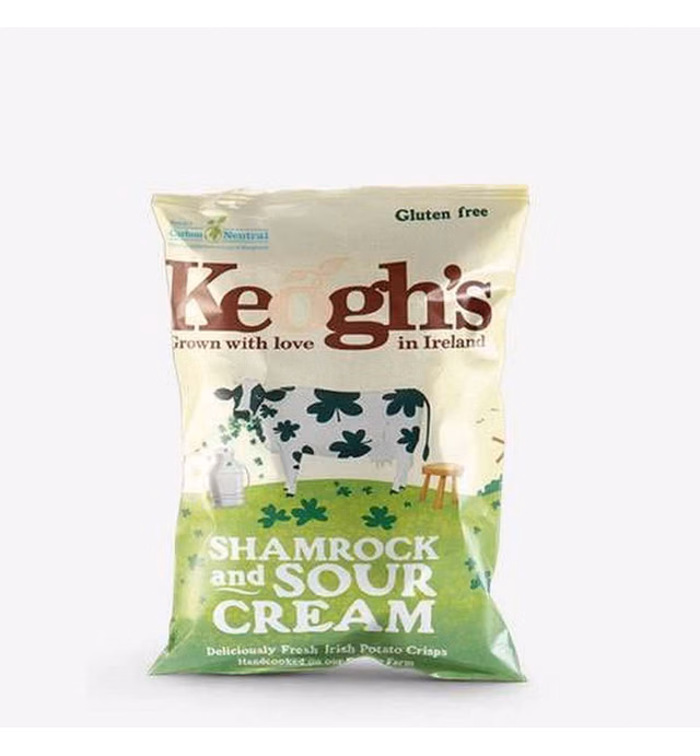 Keogh's Shamrock and Sour Cream Crisps 50g x 3
