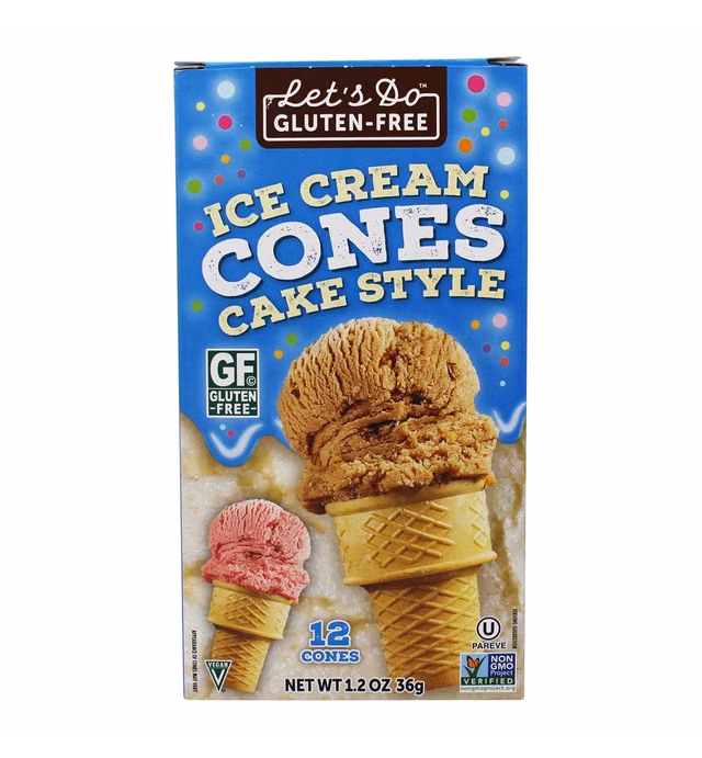 Let's Do Gluten Free Ice Cream Cones - 1.2 oz