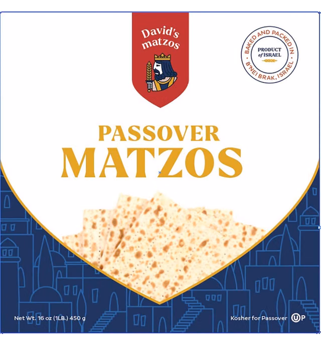David's Matzo, Passover Matzos, Delicious Tasting Thin & Crispy Matzo Style Crackers (3 Pound Box)