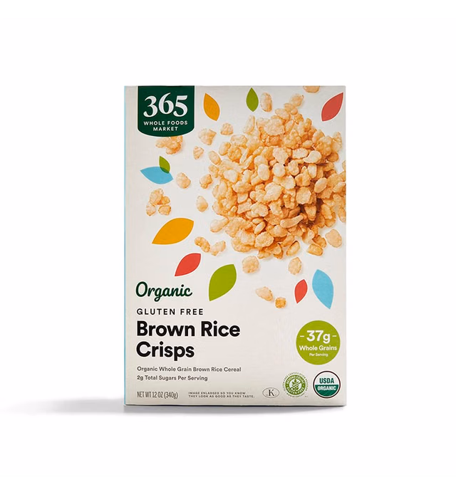 365 by Whole Foods Market, Organic Brown Rice Crisps Cereal, 12 Ounce