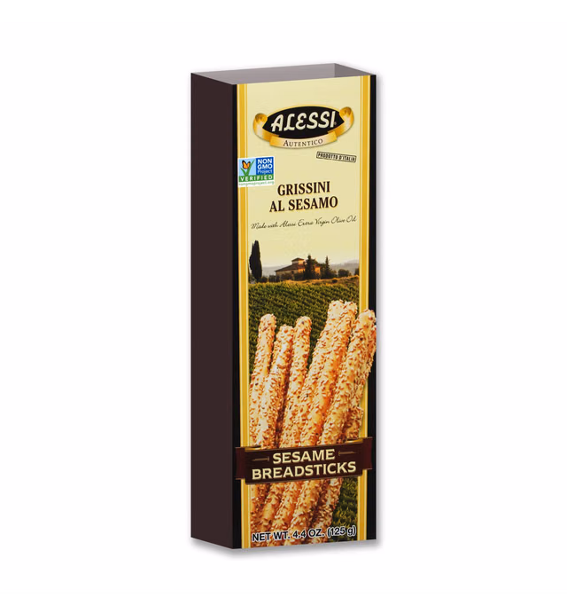 Vigo Alessi Sesame Breadsticks Boxes - 4.4 oz - 12 pk
