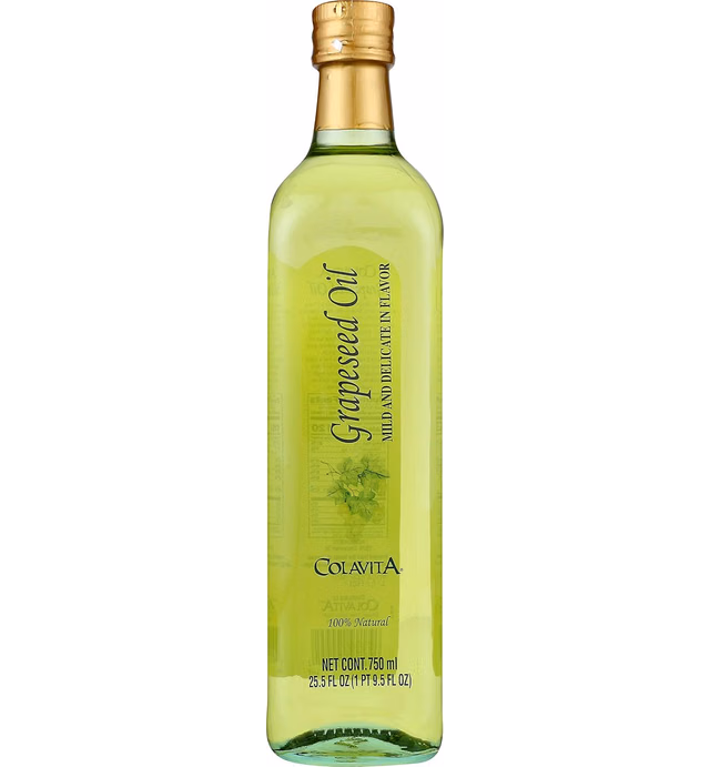 Colavita 100% Grapeseed Oil, 25.5 oz Glass Bottle