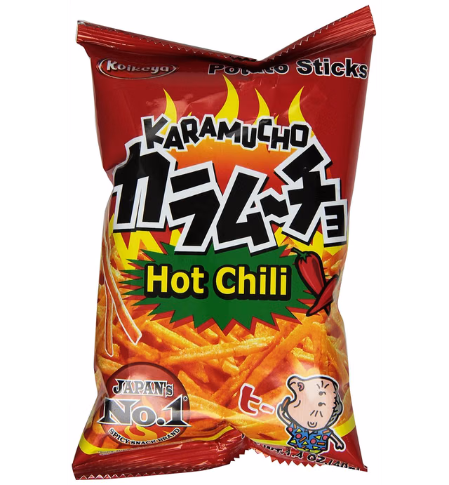 Koikeya Karamucho Sticks Chili, 1.4 Ounce (Pack of 24)