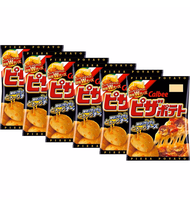 Calbee Pizza Potato Chips 6 Packs Set Ninjapo™ Japan