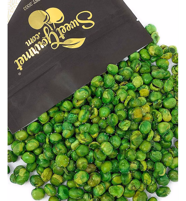 SweetGourmet Roasted & Salted Green Peas | Healthy Snacks | 2 Pounds