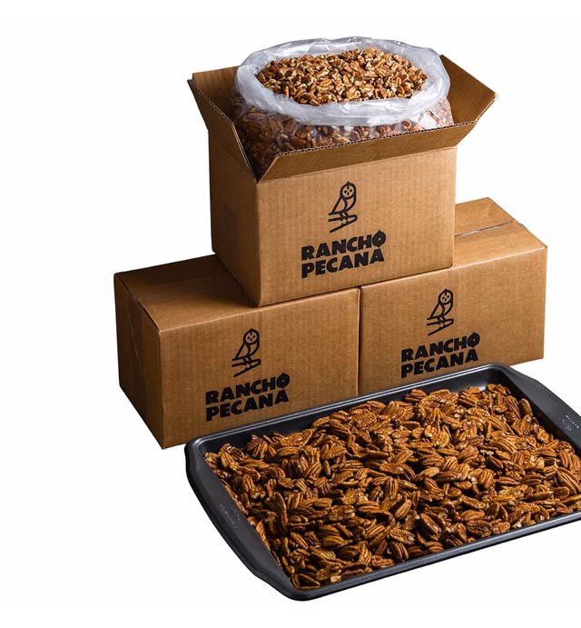 RANCHO PECANA | 5 LB Pecan Halves, non-GMO, Grain Free, Naturally Gluten Free, Heart Healthy, Vegan, compares to Organic, Healthy Snack | 3g protein per 1 oz in Resealable Bag