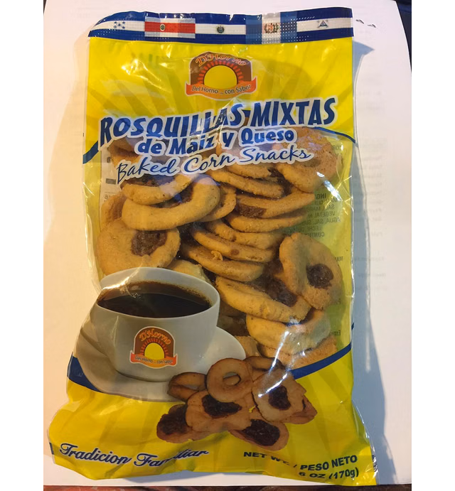 6 bags Rosquillas mixta Somotenas (Baked CornSnack) 6 OZ