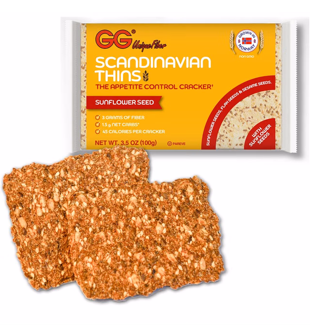 Gg Scandinavian Thins With Sunflower Seeds 3.5 oz (Pack of 5)